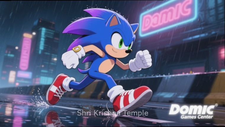 Shri Krishna Temple - Janmashtami Celebration Shri Krishna Temple Janmashtami celebration in the game with decoratedhtami celebration in the game with decorated temple and dahi handi